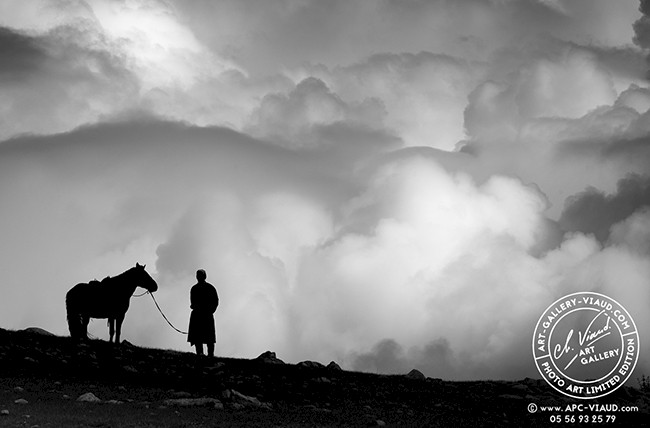Cavalier dans les nuages